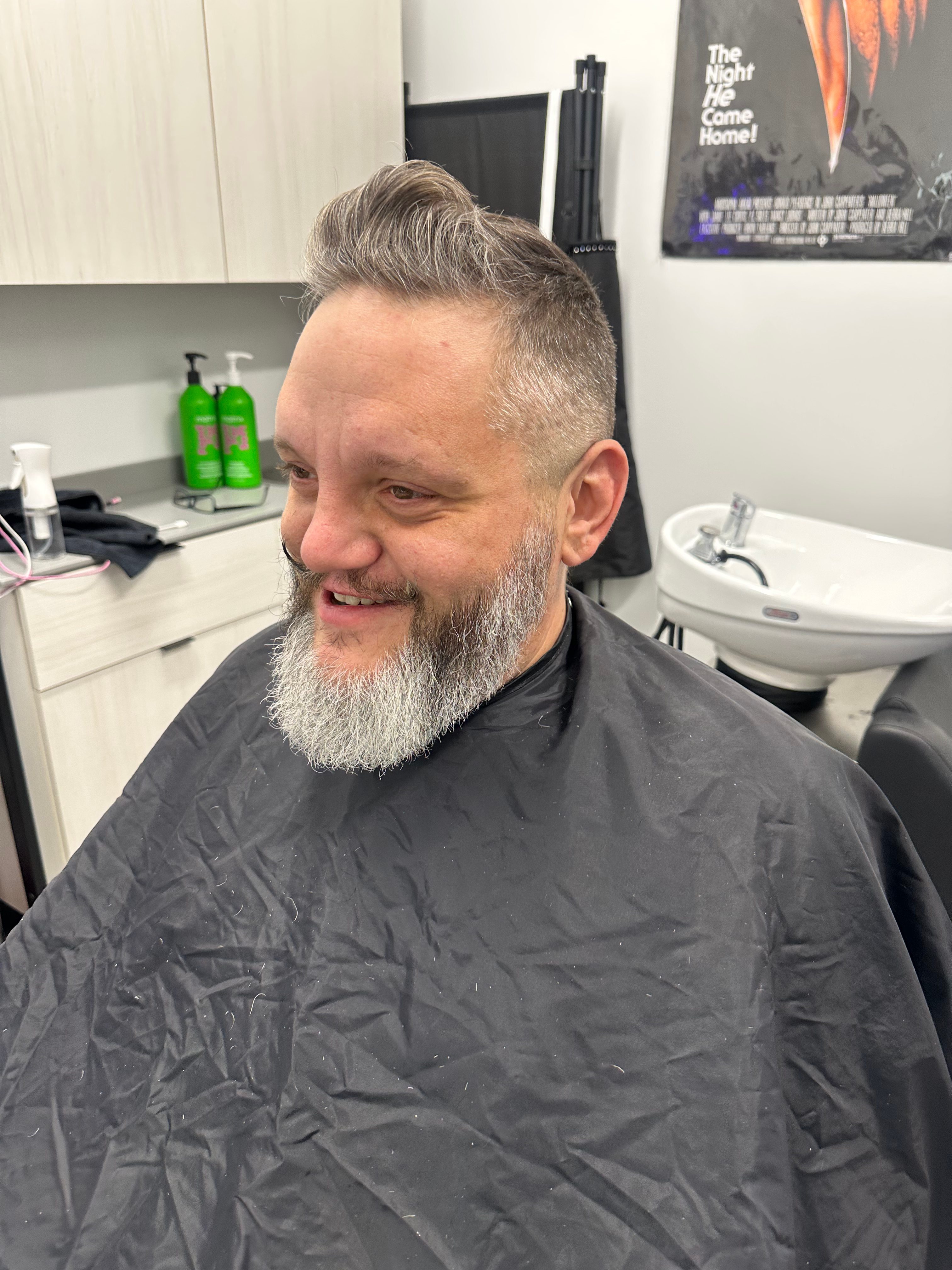 Before haircut - preparation stage